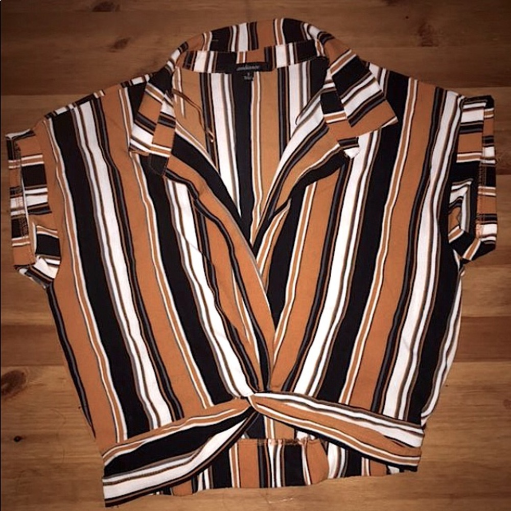 Ambiance Striped Cropped Top